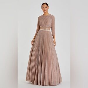 Mac Duggal Long Glitter A-Line Dress Style 30700